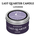 1pc New Moon Scented Candles Crystal Energy Candles 3oz Soy Wax Scented Candle Black Tin with Black Crystal Chips Witchcraft Rituals