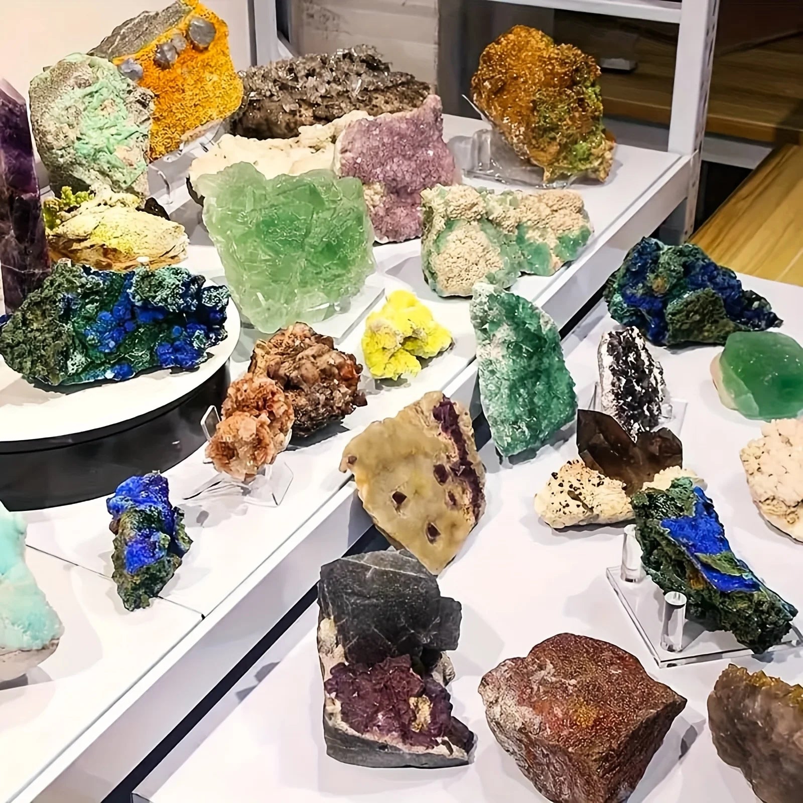 1lb-3lb Crystal Gift Box-Mixed Raw Stone, Tower, Sphere, Carving