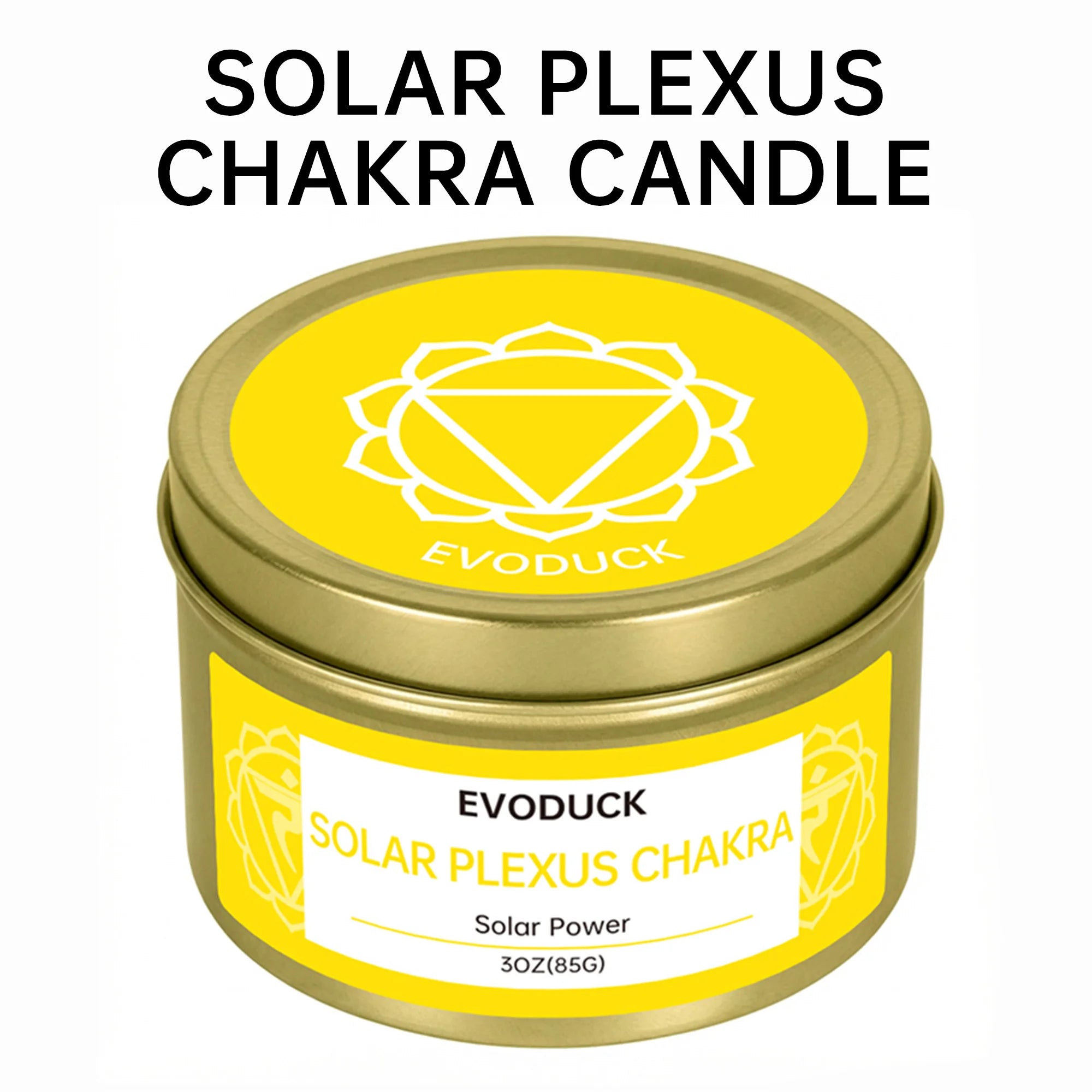 Rosemary Solar Plexus Chakra Candle, Meditation Aromatherapy Candle for Confidence Focus Relaxation Yoga Decor Home Decor Gift