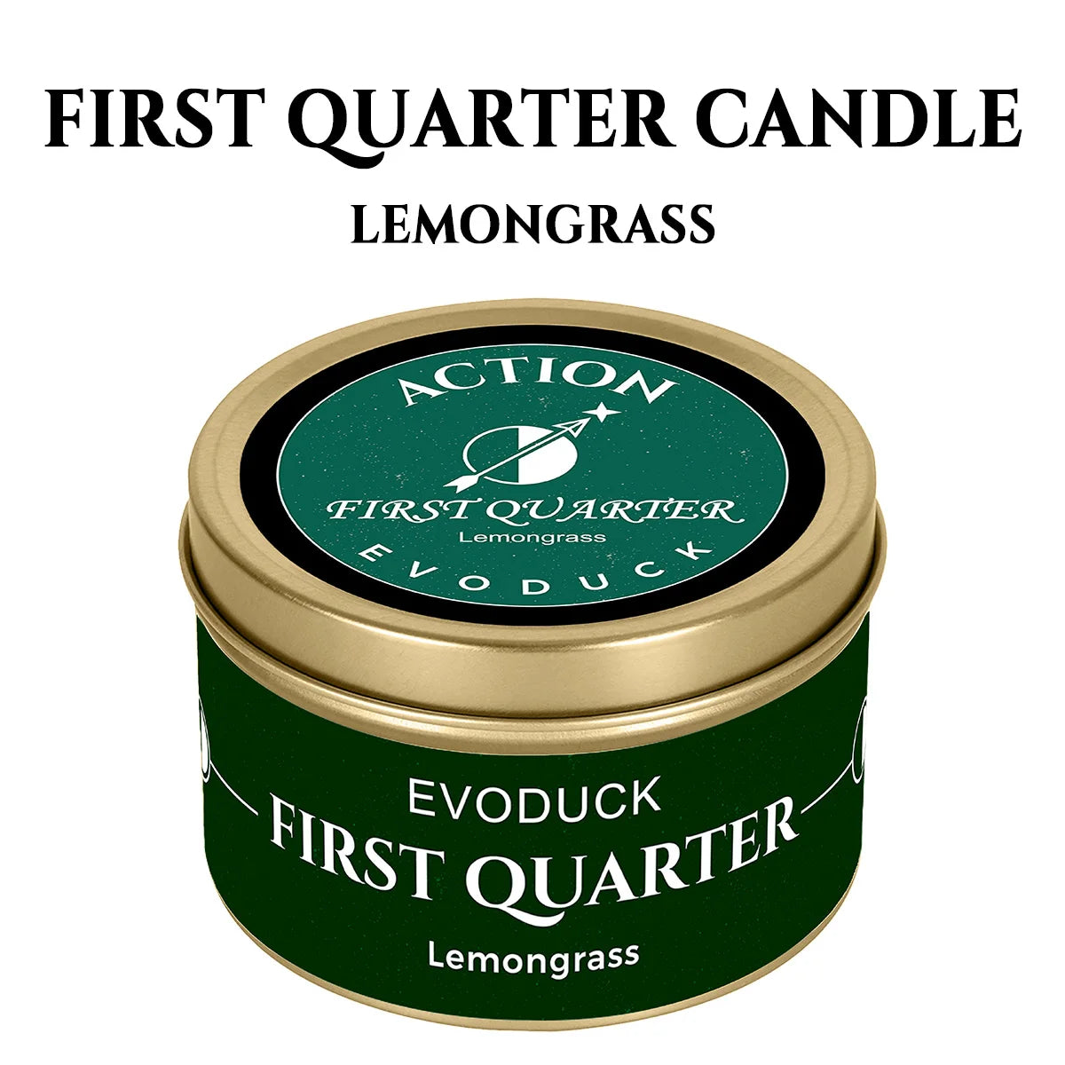 1pc New Moon Scented Candles Crystal Energy Candles 3oz Soy Wax Scented Candle Black Tin with Black Crystal Chips Witchcraft Rituals