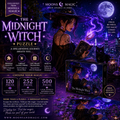Mystic Night Witch Puzzle — Magical Cityscape Jigsaw (120/252/500 pcs)