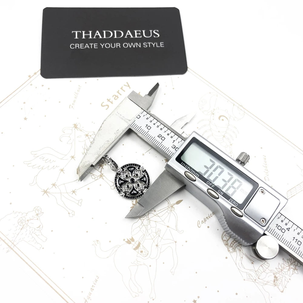 925 Sterling Silver Magical Amulet Mythical Aztec Compass Pendant Jewelry