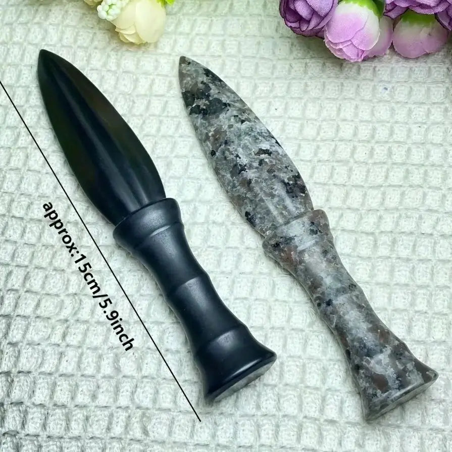 Unique Yooperlite Stone Mystical Knife  - Polished Raw Gemstone witchcraft meditation crystal Rituals