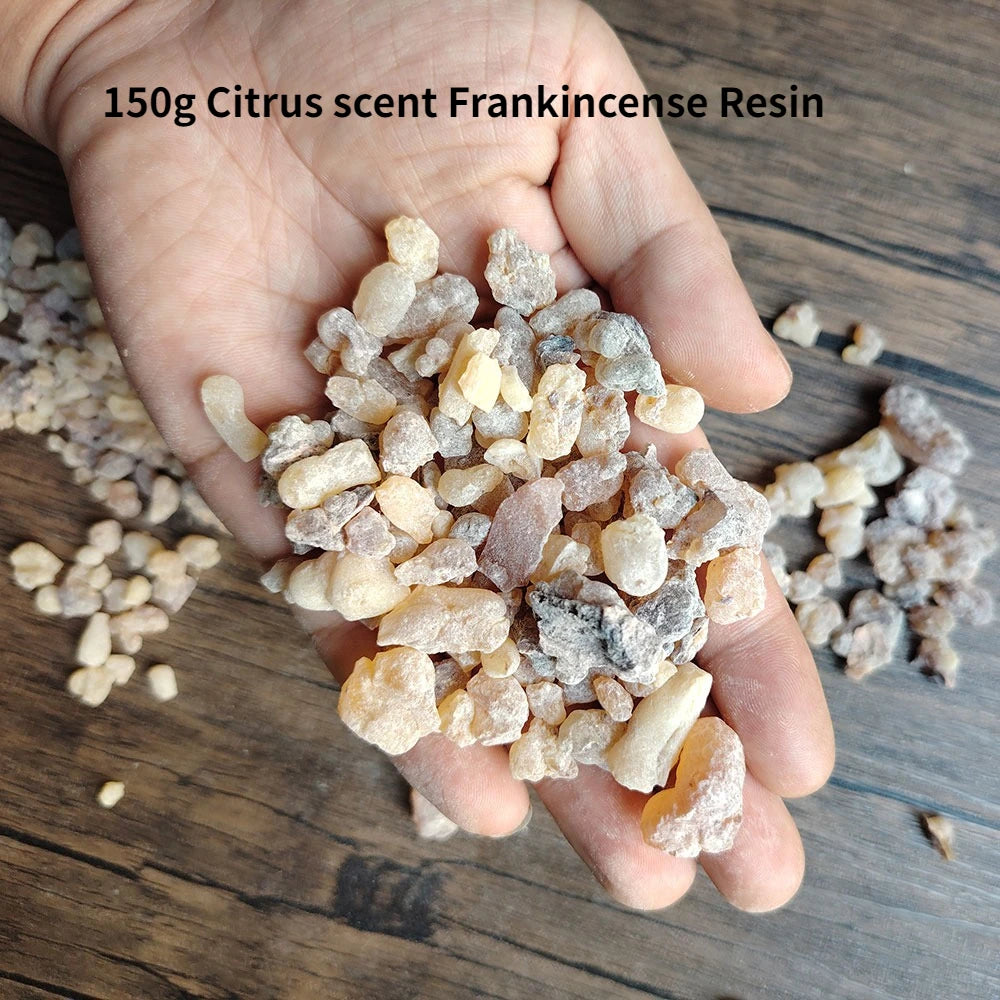 Frankincense Essential Oil Resin Diffuser Set Metal Candle Incense Burner for Witchcraft Rituals Meditation Yoga Home Church Ceremony Citrus Scent