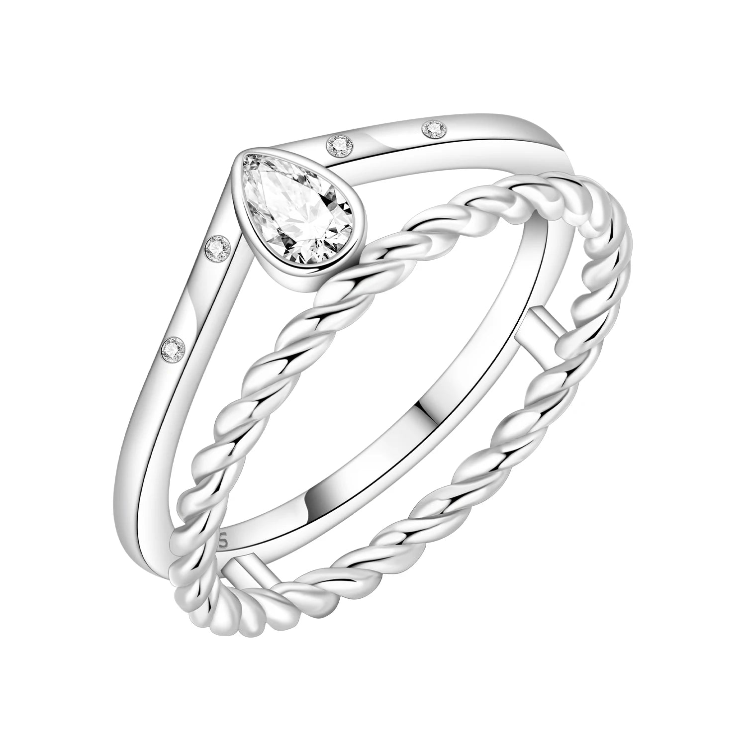 S925 Sterling Silver Vintage Pattern Closed Ring For Women