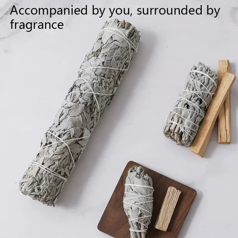Organic California White Sage Smudge Sticks Bulk for Home Cleansing, Negative Energy Removal, Good Energy | Pure Sage Bundles, Witchcraft, Rituals
