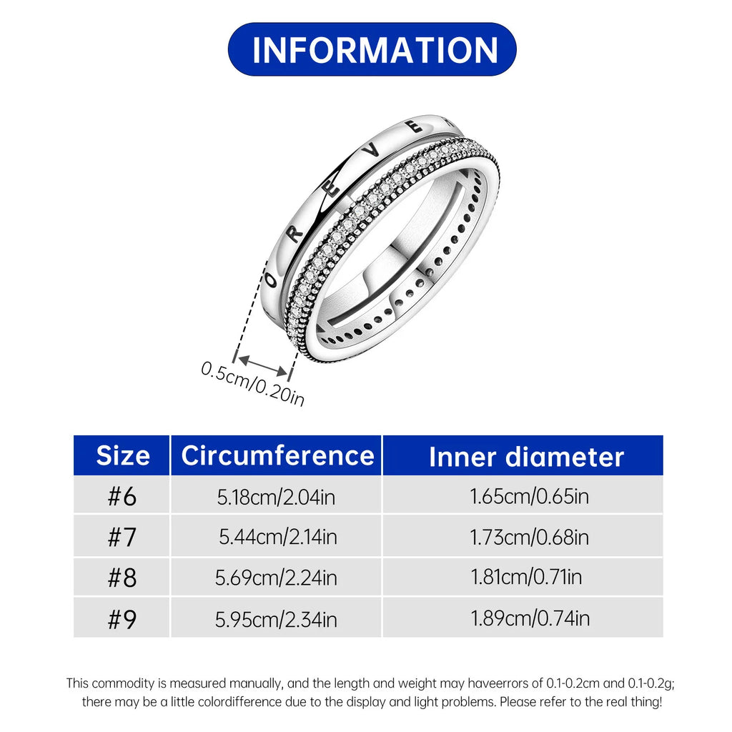S925 Sterling Silver Vintage Pattern Closed Ring For Women