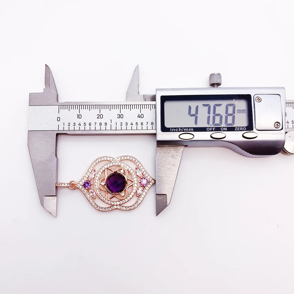 925 Sterling Silver Magical Amulet Mythical Aztec Compass Pendant Jewelry
