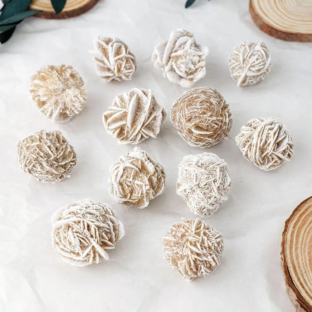 Desert Rose Crystal Stone Gypsum Rose Love Stone Sand Desert Rose Collectible Home Decoration Table Ornament Mineral Specimen