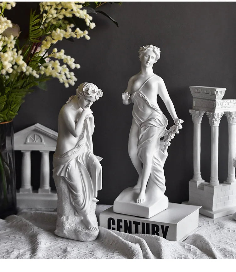 The Three Graces Statue Greece Antonio Canova Famous Sculpture Sexy Goddess Figure Crafts Home Living Room Hotel Decoration