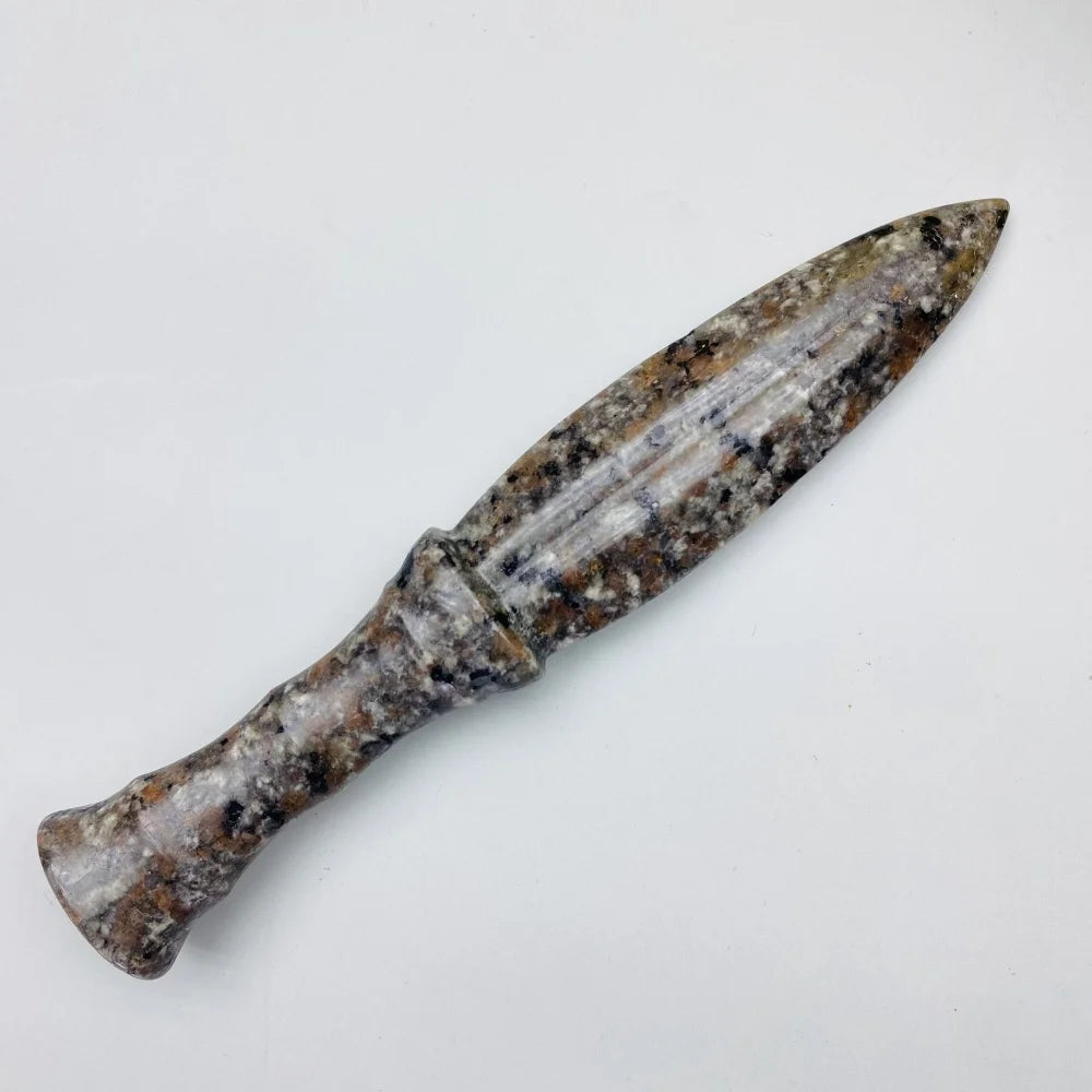 Unique Yooperlite Stone Mystical Knife  - Polished Raw Gemstone witchcraft meditation crystal Rituals