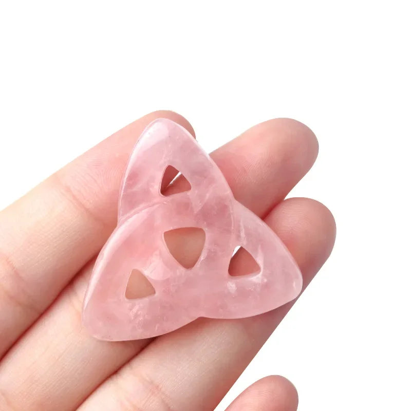 **Enchanted Celtic Knot Natural Stone Crystal & Chakra Stone Ornament**