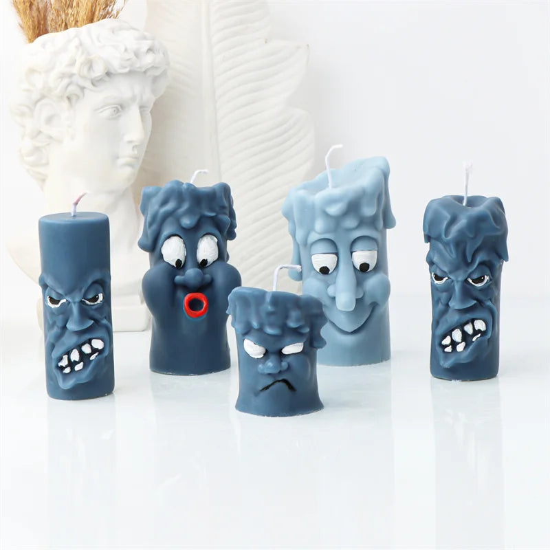 Funny Witch Broom Candle Molds Witchcraft or Halloween
