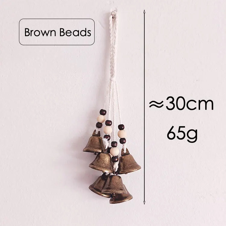 White Hanging Witch Bells for Door Protection Wiccan Pagan Decor Evil Ward & Negative Energy Shield  Handmade Folk Magic Charm