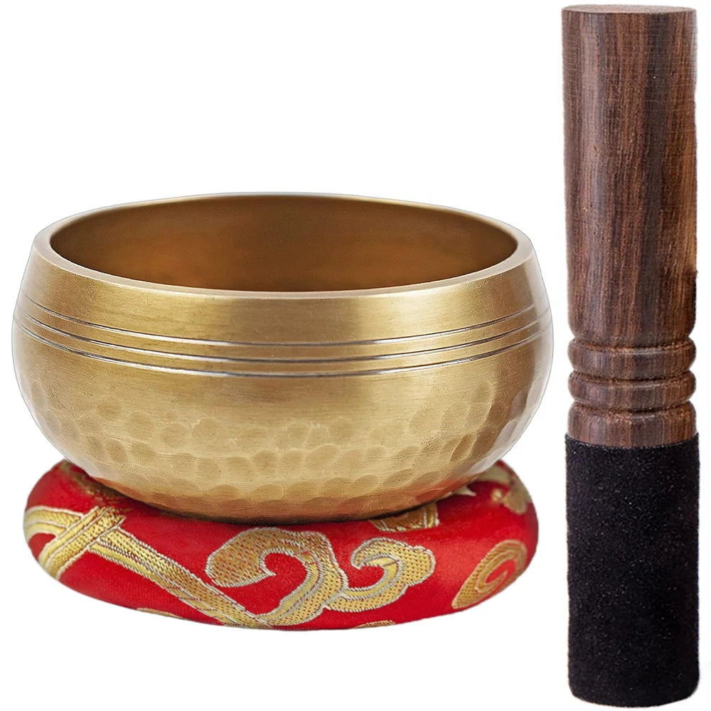 Nepalese Singing Bowl Set Authentic Handcrafted Mindfulness Meditation Holistic Sound 7 Chakra Healing