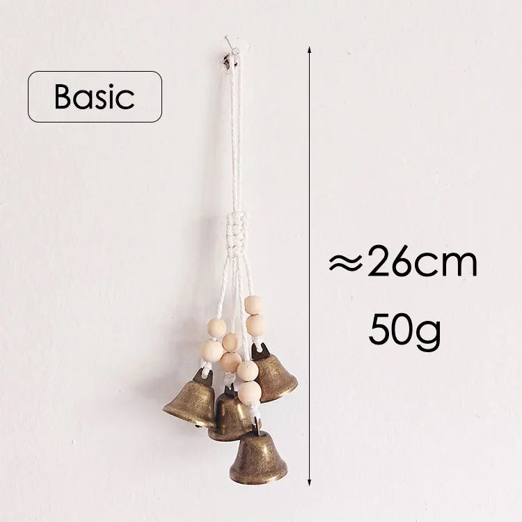 White Hanging Witch Bells for Door Protection Wiccan Pagan Decor Evil Ward & Negative Energy Shield  Handmade Folk Magic Charm