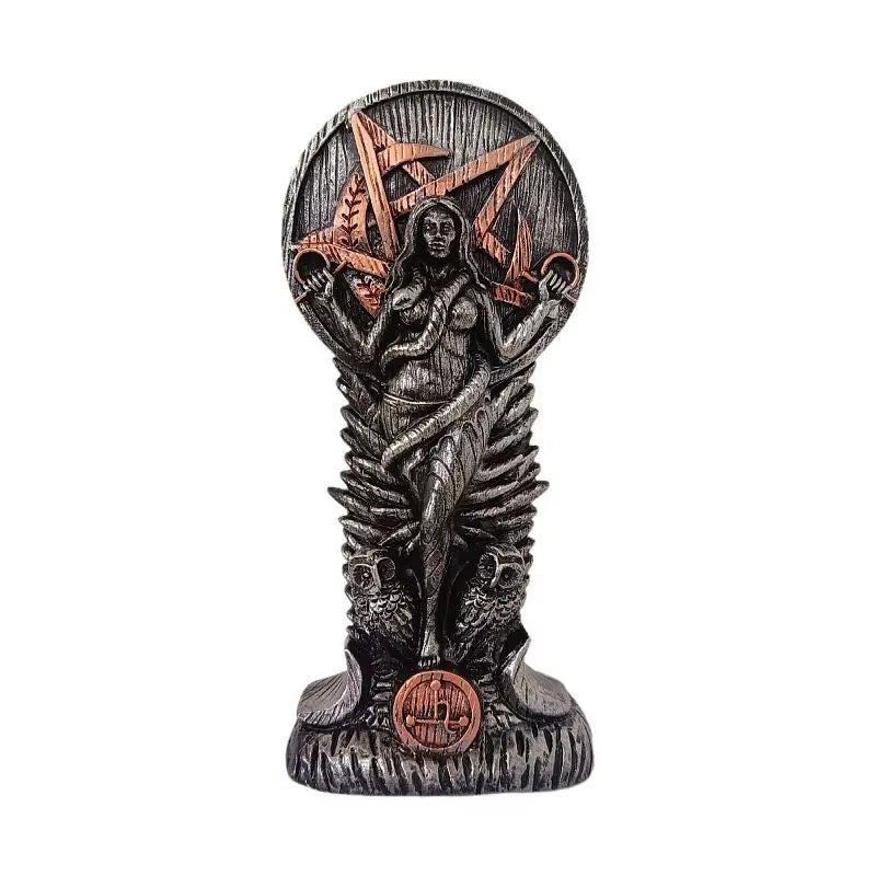 8" Pagan Altar Goddess Of Wisdom Sculpture Sumerian Witchcraft Ritual Female Woman Snake Witch Decor Home Decor Ornaments Goddess Statue