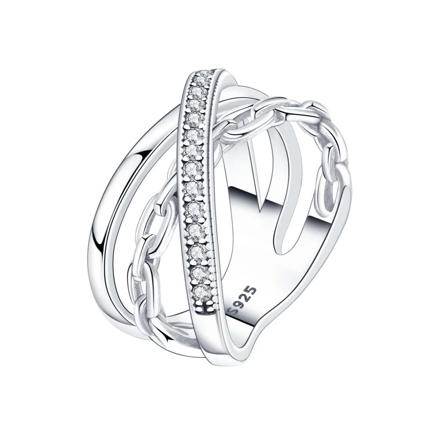 S925 Sterling Silver Vintage Pattern Closed Ring For Women