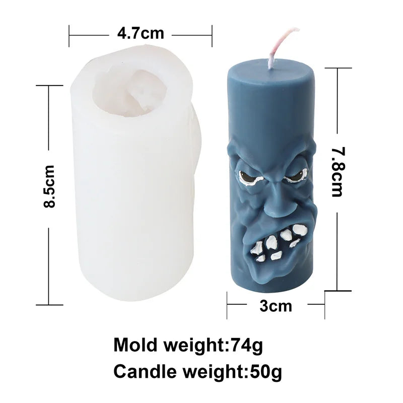 Funny Witch Broom Candle Molds Witchcraft or Halloween