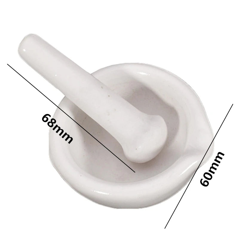 6ml Mini Porcelain Mortar and Pestle Mixing Grinding Bowl Set