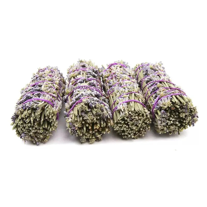 2026 Natural Dried Lavender Smudge Sticks, for Aromatherapy, Home Cleansing, Meditation, Spiritual Purification, Witchcraft 10CM