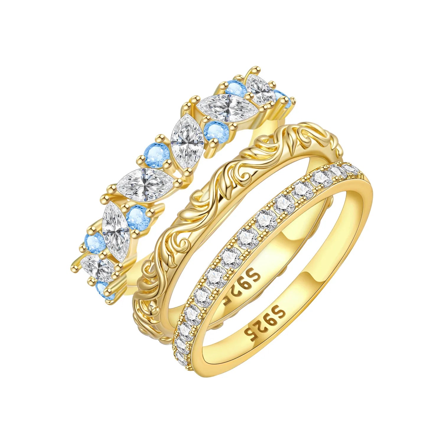 S925 Sterling Silver Vintage Pattern Closed Ring For Women