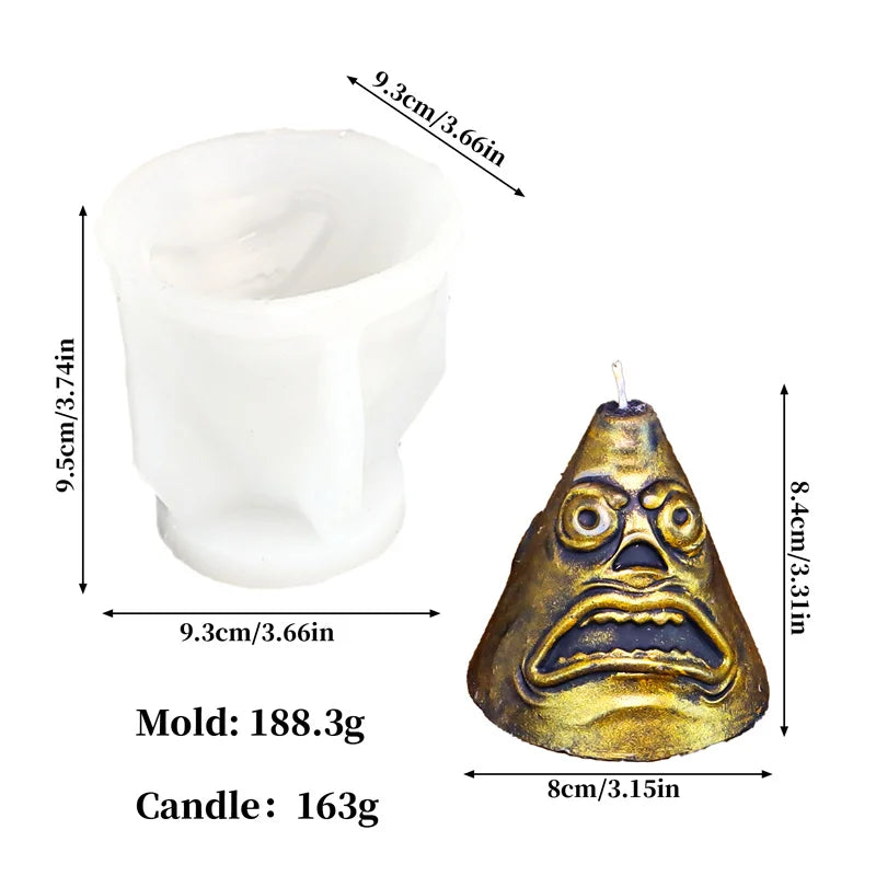 Funny Witch Broom Candle Molds Witchcraft or Halloween