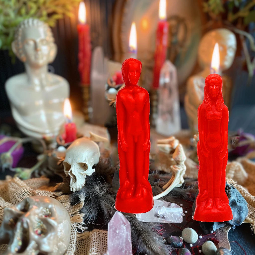Male and Female Shaped Ritual Candles for Witchcraft, Rituals and Special Occasions
