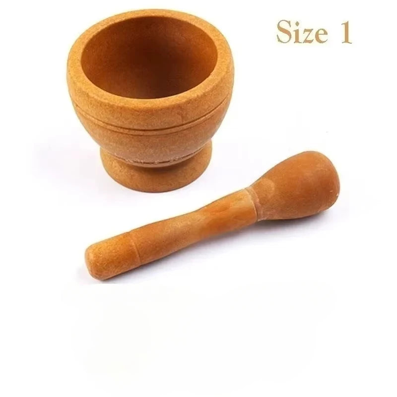 Resin Mortar and Pestle set Garlic Herb Spice Mixing Grinder Crusher Bowl Restaurant Kitchen Tools