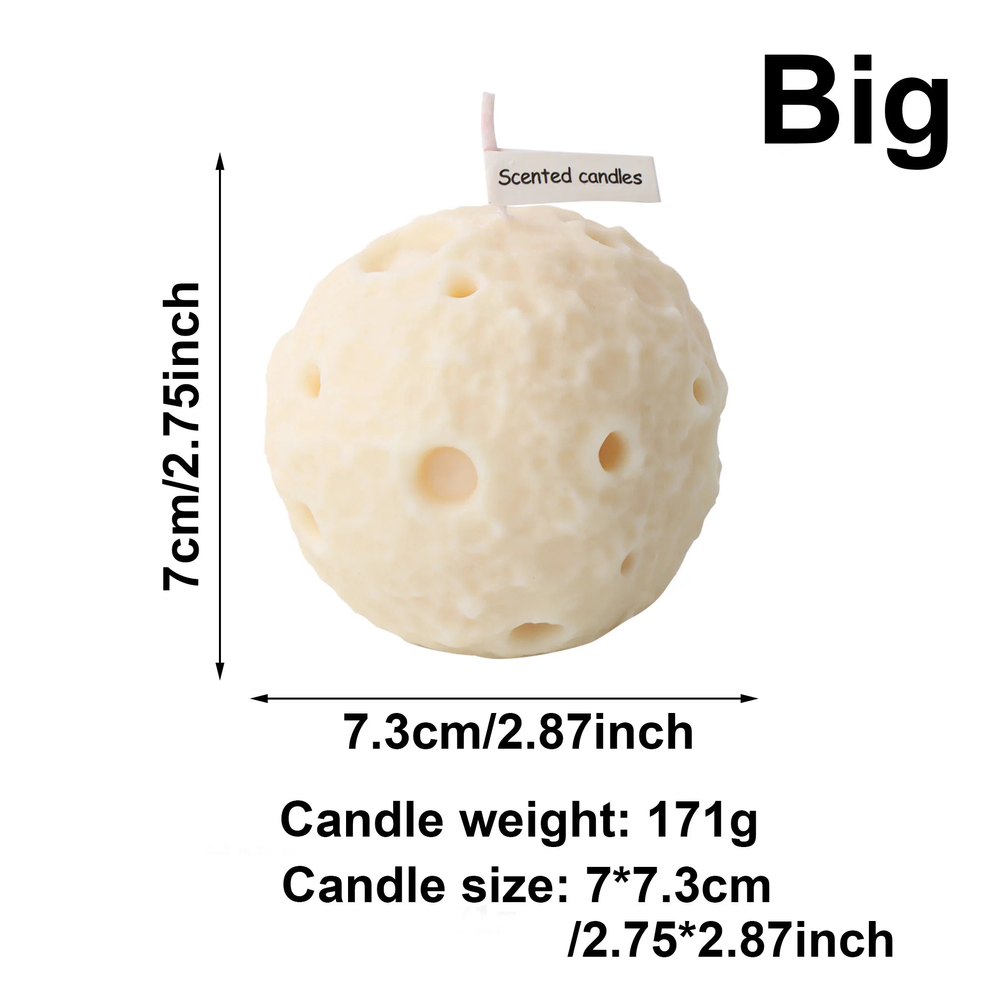 Creative Gifts Moon Shaped Scented Soy Wax Candle Set Perfect Family Bedroom Decoration Handmade Gifts