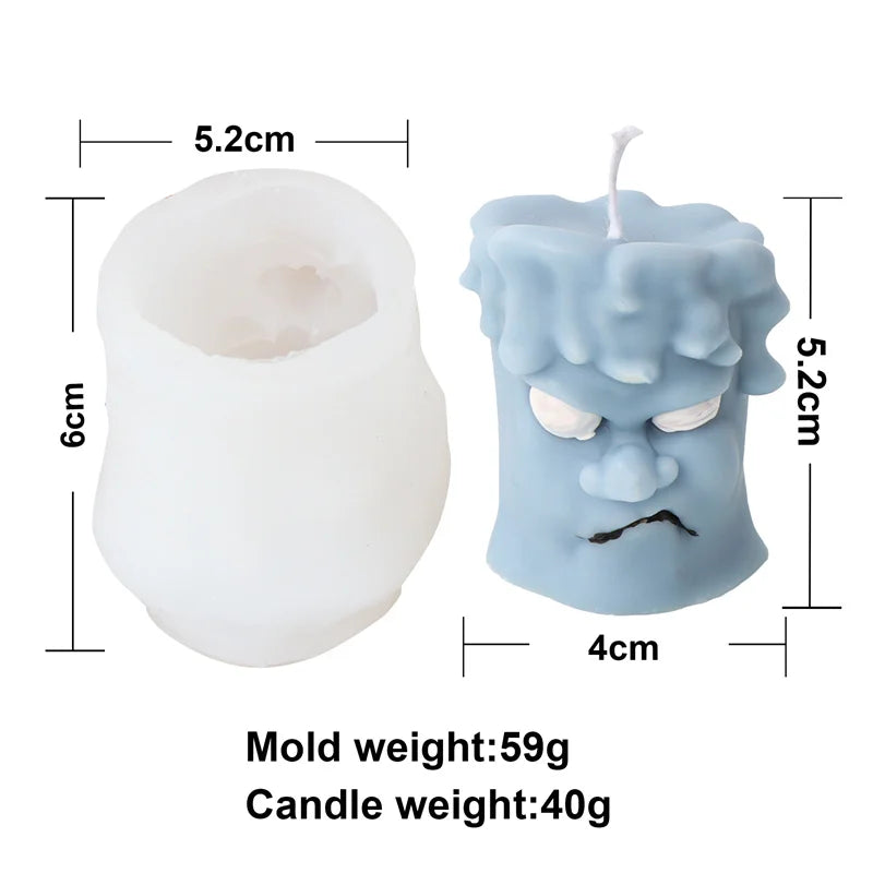 Funny Witch Broom Candle Molds Witchcraft or Halloween