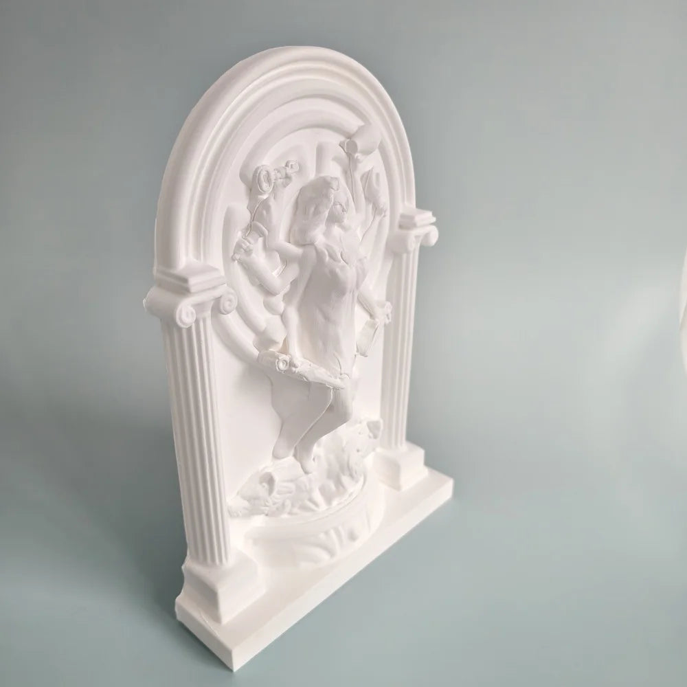 Triple Goddess Hecate Statue Plaster Relief Shrine Sculpture for Home Altar Bedroom Bookshelf Decor Greek Mythology Witch Gift Ritual