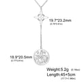 Witch Knot Pentagram  Necklace Stainless Steel Double Protection Jewerly