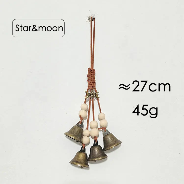 White Hanging Witch Bells for Door Protection Wiccan Pagan Decor Evil Ward & Negative Energy Shield  Handmade Folk Magic Charm