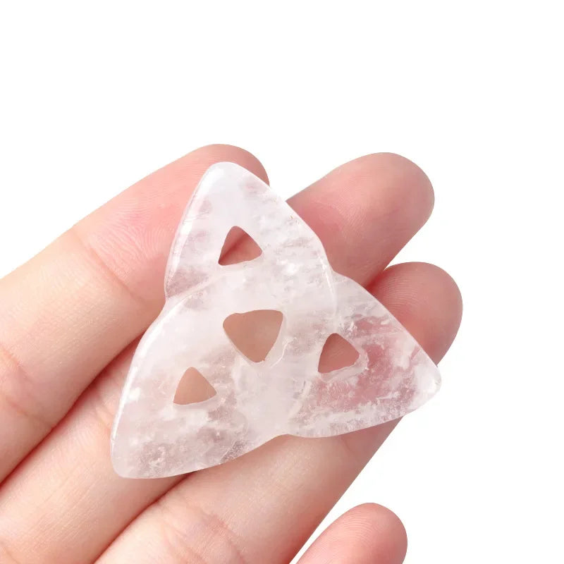 **Enchanted Celtic Knot Natural Stone Crystal & Chakra Stone Ornament**