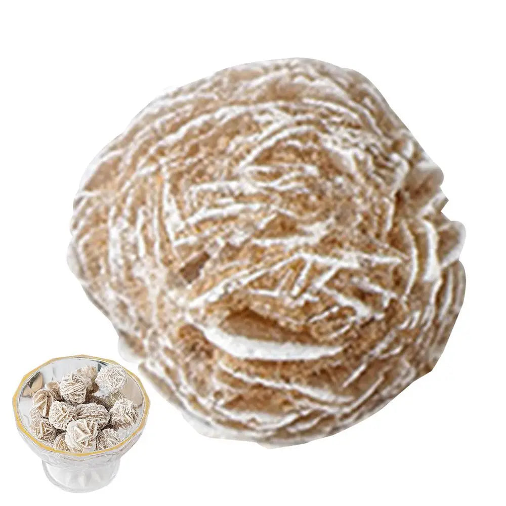 Desert Rose Crystal Stone Gypsum Rose Love Stone Sand Desert Rose Collectible Home Decoration Table Ornament Mineral Specimen