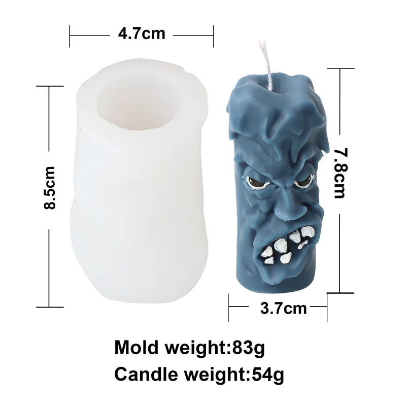 Funny Witch Broom Candle Molds Witchcraft or Halloween