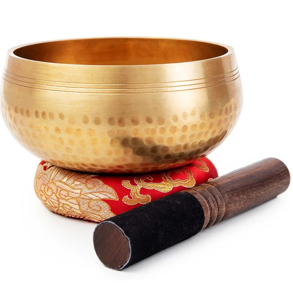 Nepalese Singing Bowl Set Authentic Handcrafted Mindfulness Meditation Holistic Sound 7 Chakra Healing