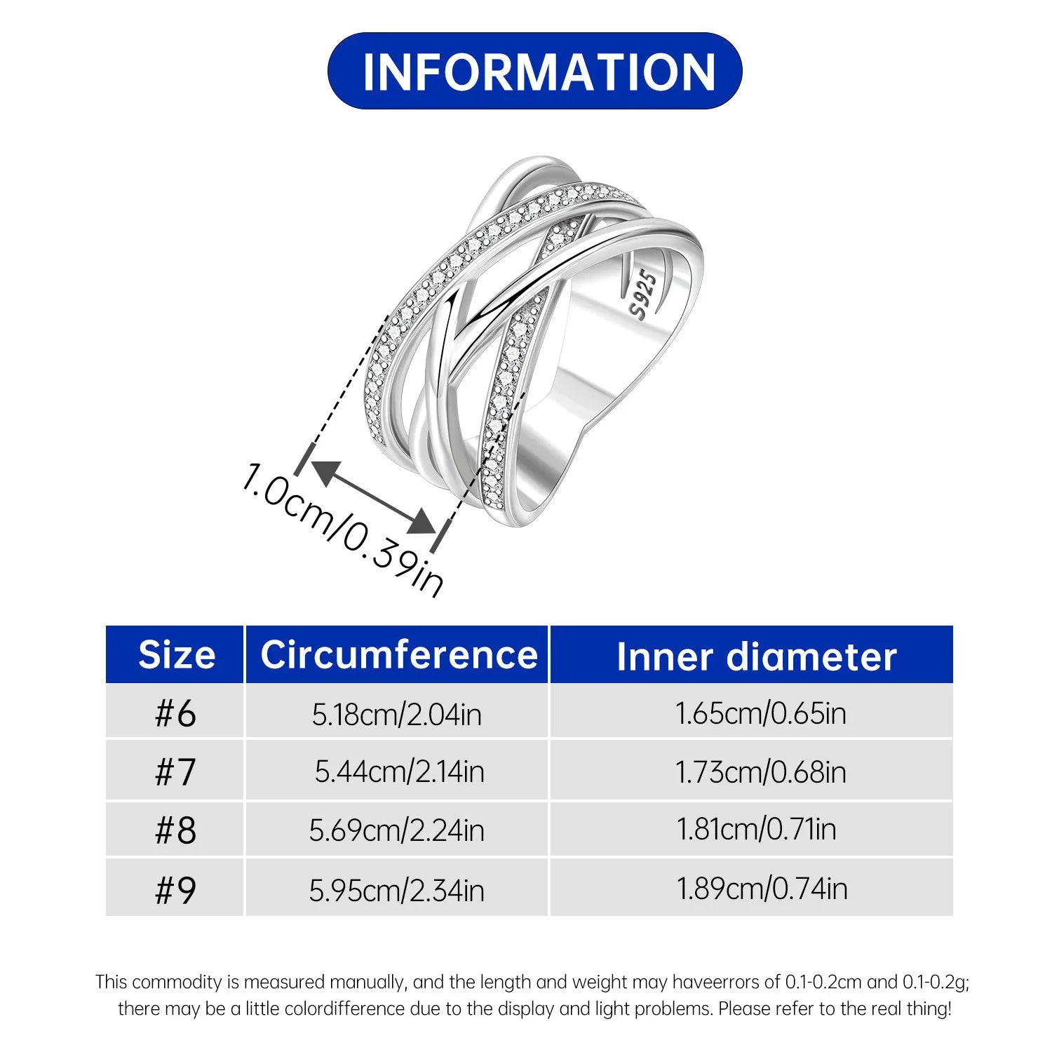 S925 Sterling Silver Vintage Pattern Closed Ring For Women