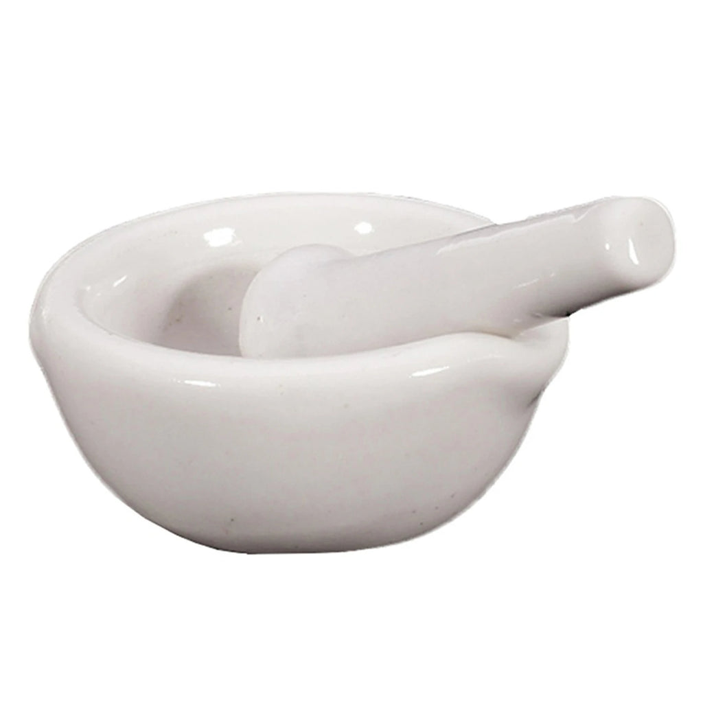 6ml Mini Porcelain Mortar and Pestle Mixing Grinding Bowl Set