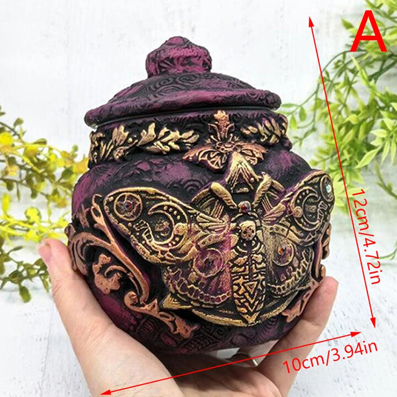 Witch Bottle Celestial Decorative Moon Potion Jar Gothic Decorative Witchcraft Sculpture