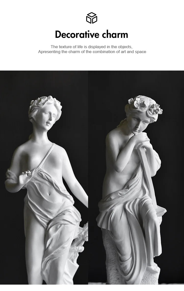 The Three Graces Statue Greece Antonio Canova Famous Sculpture Sexy Goddess Figure Crafts Home Living Room Hotel Decoration