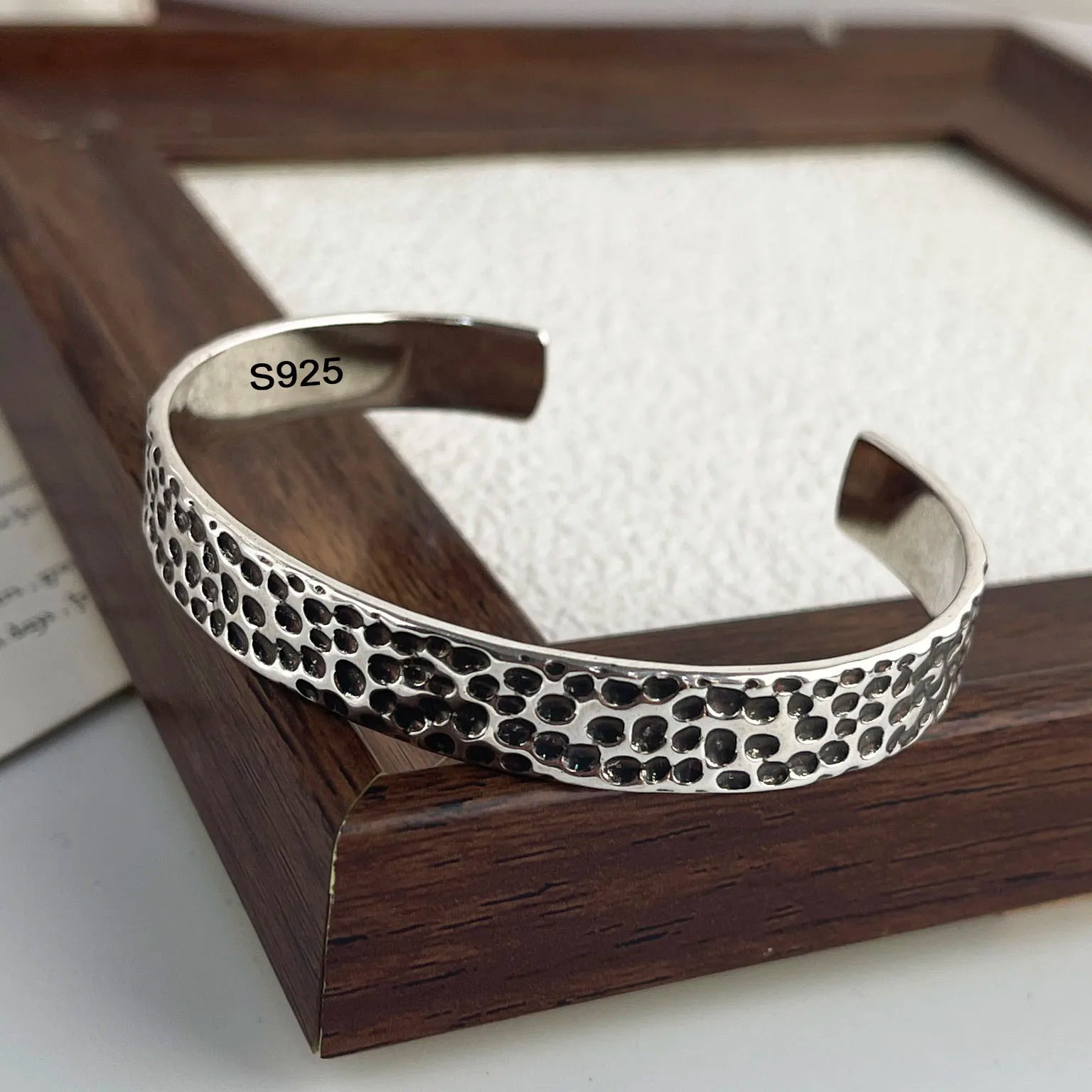 925 Sterling Silver Cuff Bracelets for Women Vintage