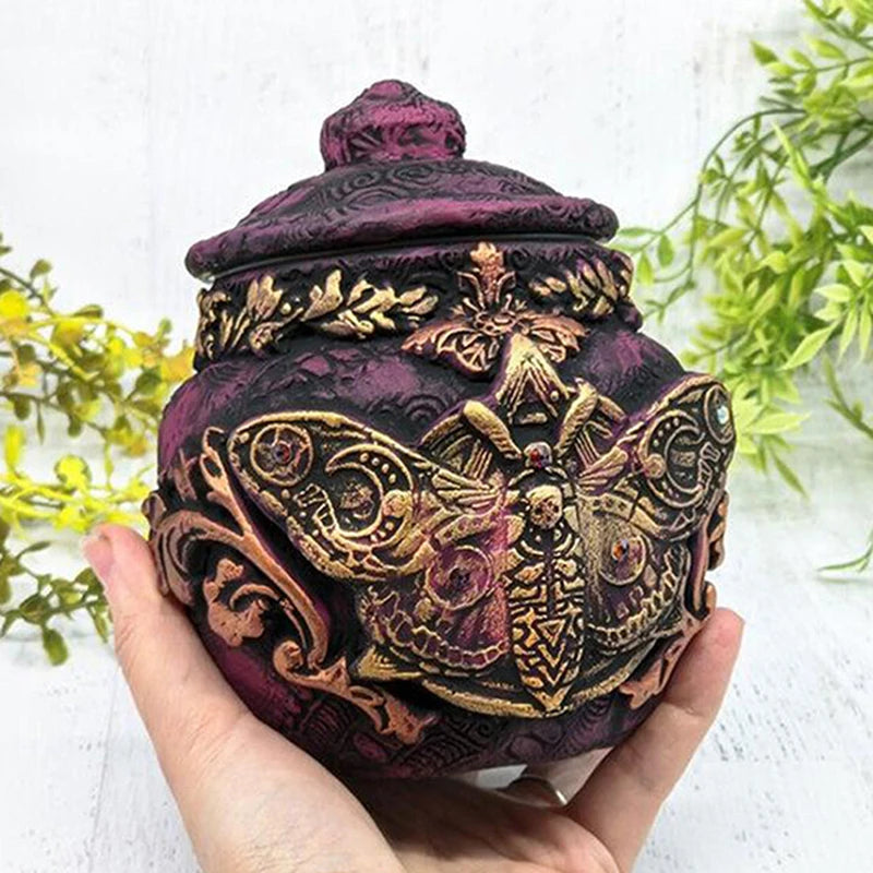 Witch Bottle Celestial Decorative Moon Potion Jar Gothic Decorative Witchcraft Sculpture