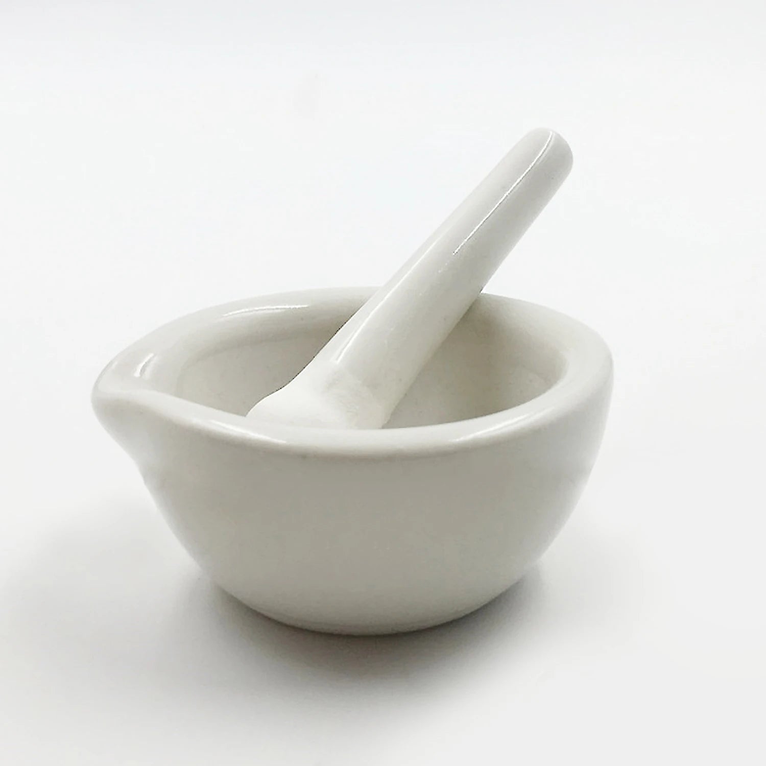 6ml Mini Porcelain Mortar and Pestle Mixing Grinding Bowl Set