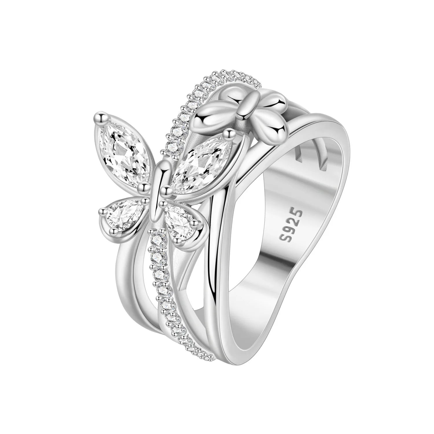 S925 Sterling Silver Vintage Pattern Closed Ring For Women