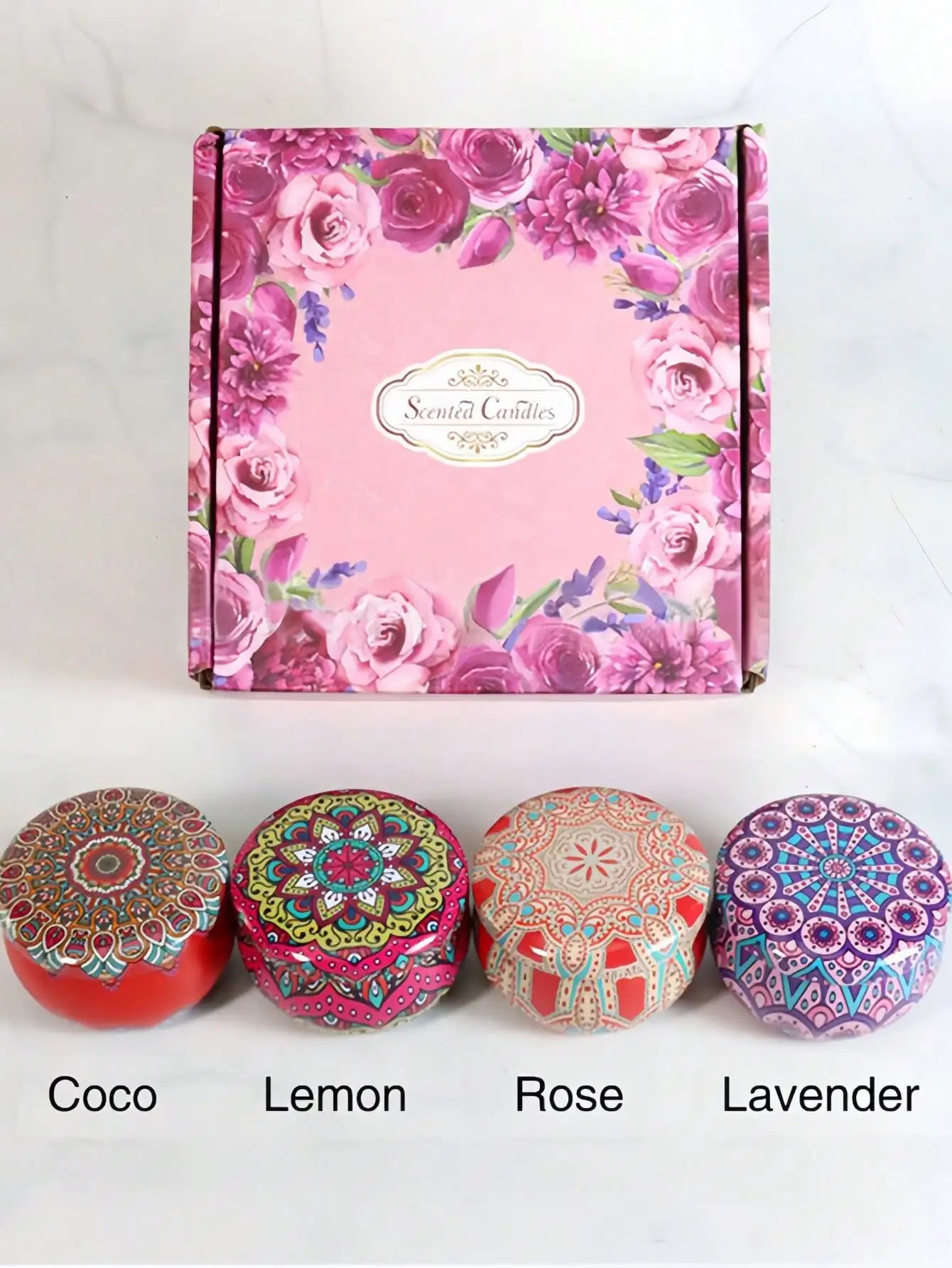 4 cans/set of hot melt wax aromatherapy set, homemade soy candle cup, flower candles for wedding and holiday decoration 4.4oz