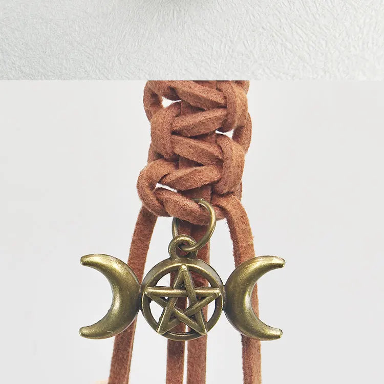 White Hanging Witch Bells for Door Protection Wiccan Pagan Decor Evil Ward & Negative Energy Shield  Handmade Folk Magic Charm