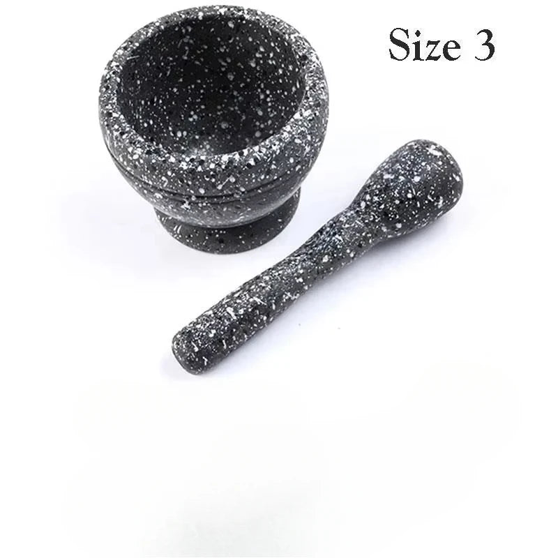 Resin Mortar and Pestle set Garlic Herb Spice Mixing Grinder Crusher Bowl Restaurant Kitchen Tools