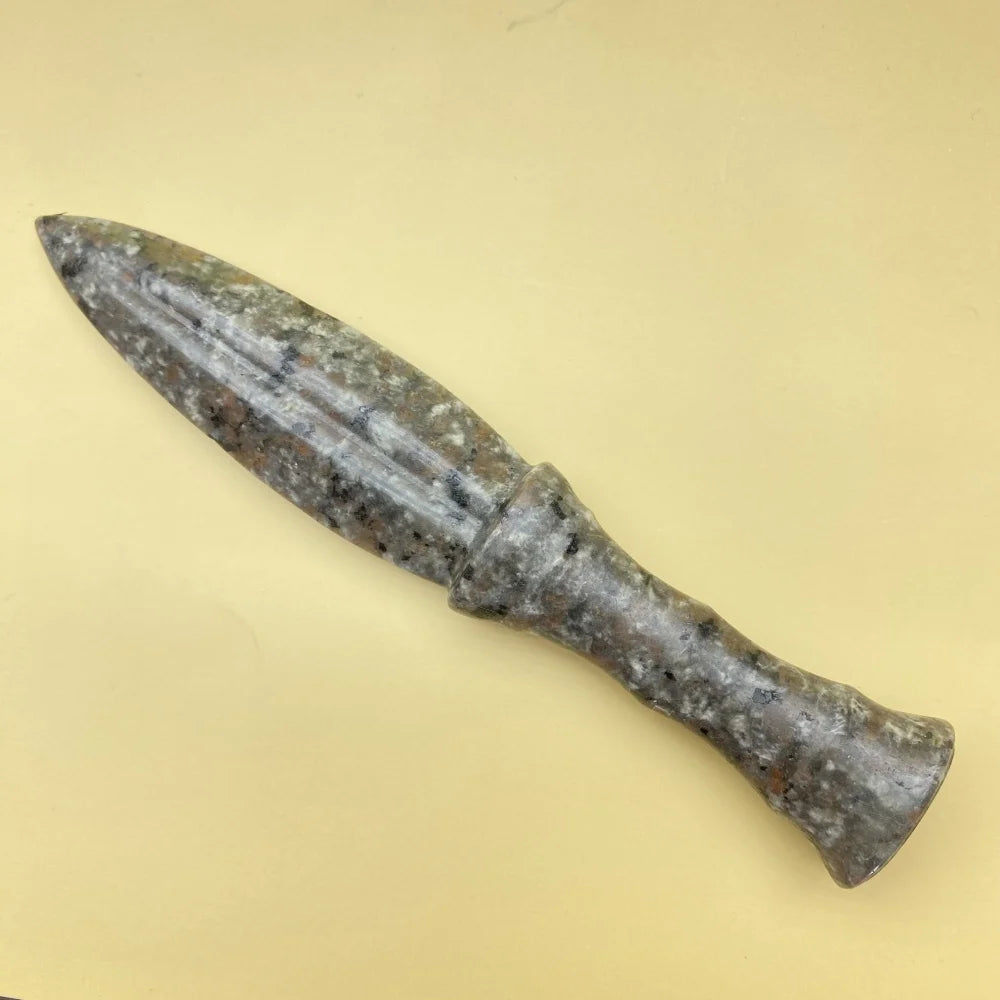 Unique Yooperlite Stone Mystical Knife  - Polished Raw Gemstone witchcraft meditation crystal Rituals